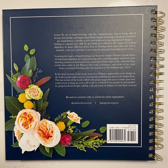 3 nice modern calligraphy & hand lettering books guides Whitney Farnsworth - Picture 2 of 6